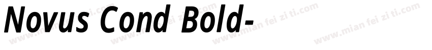 Novus Cond Bold字体转换